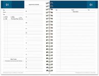 FranklinCovey Classic Daily Undated Wire-Bound 31-Day Planner