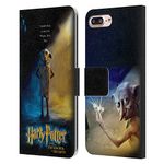 Head Case Designs Officially Licensed Harry Potter Dobby Poster Chamber Of Secrets III Leather Book Wallet Case Cover Compatible With Apple iPhone 7 Plus/iPhone 8 Plus