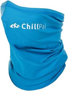 Chill Pal Neck Gaiter Face Mask Cooling Towel (Blue, Full Size)