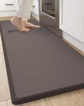 DEXI Kitchen Mats for Floor Anti Fatigue Standing Mat, 3/4" Extra Thick Waterproof Kitchen Runner Rug, Non Slip Cushioned Comfort Mat for Kitchen, Office, 20"x70", Brown