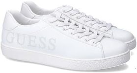 GUESS Men's Sneaker, White, 9