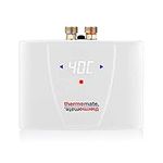 Thermomate ELEX5.5 Instant Electric Water Heater with Backlit LED Display, 5.5kW Tankless Hand Wash for Basins Sinks, Over/Under Sink Installation, ‎Hard Wire