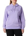 Champion Women's Rochester 1919-Champion Logo Hooded Sweatshirt, Purple Tulipan (Vtp), S