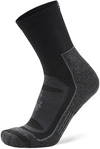 Balega Blister Resist Performance Crew Athletic Running Socks for Men and Women (1 Pair), Black, Large