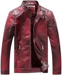 CLOAKA Leather Jacket Men Faux Coat