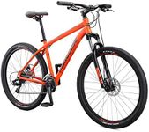 Mongoose Switchback Sport Adult Mountain Bike, 16 Speeds, 27.5-inch Wheels, Men Aluminum Small Frame, Orange