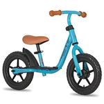 JOYSTAR 10 Inch Toddler Balance Bike 2 Year Old Push Bicycle with Footrest 10" Glider Bikes Toddler Bike Training Bicycle Birthday Gifts for 2-4 Boys Blue