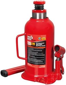 BIG RED 20 Ton (40,000 LBs) Torin Welded Hydraulic Car Bottle Jack for Auto Repair and House Lift, Red, TAM92003B
