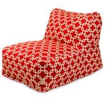 Majestic Home Goods Red Links Bean Bag Chair Lounger