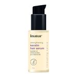 inatur Strengthening Keratin Hair Serum, Restores Shine, repairs Damaged Hair, Strengthens & Protects, Safe for Colour Treated Hair,50ml