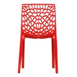 Supreme Web Designer Plastic Chair for Home and Office (Set of 1, Coke Red), 70 x 140 cm