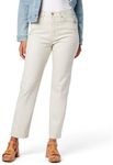 Signature by Levi Strauss & Co. Gold Label Women's Heritage High Rise Straight (Also Available in Plus Size), (New) Silver Birch, 14
