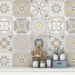 MOSAICOWALL MOSAICS OF NEW AGE WITH DEVCE Decorative Wall Tile Stickers 6" x 6" Inch (Pack of 36) - Style 11 ,Vinyl