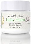 Deluvia Miracle Aloe Baby Cream, Gentle Moisturizing Baby Lotion with Aloe, Coconut Oil, Shea Butter - 4oz