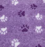 MerryMaple Veterinary Bedding ® Luxury High Density Paws Vet Bed Pro Pet Non Slip Machine Wash Sizes (76 x 50 (30in x 20in)), HD Orchid Duo Paws