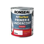 Ronseal 37559 All Surface Primer and Undercoat, White, 750ml