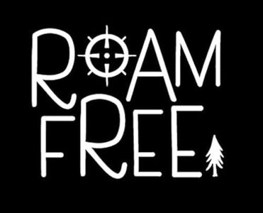 Roam Free Tree Compass NOK Decal Vinyl Sticker |Cars Trucks Vans Walls Laptop|White|5.5 x 4.5 in|NOK215