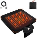 Heated Seat Cushion with 3 Level Heating Lightweight Heated Seat Pad for Stadium Outdoor Camping Hiking Office Universal Seat Cushion (1Pack)