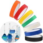 7 Rolls Laboratory Tape Colored Lab Tape Refrigerator Label Tape Adhesive Marking Tape Color Coding Tape for Classrooms Libraries Home Office