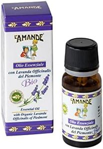L'AMANDE - Olio Essenziale Lavanda Officinalis Bio ad Azione Rilassante e Lenitiva, Oli Essenziali per Aromaterapia, Massaggi, Sonno e Relax - Lozione Naturale Pelli Sensibili Anti Arrossamento, 10 ml
