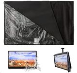 Outdoor TV Cover with Clear Front COOSOO Television Cover Waterproof Universal Protector for LCD LED Plasma Television Sets with Remote Control Pocket Compatible with Standard Mounts Stands (46-48’’)