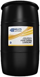 MILES LUBRICANTS MSF1550001 Advanced Synthetic Rotary Food Grade Compressor Oil, ISO 46, NSF H1 Regirstered, 55 Gallon Drum