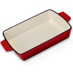 Velaze Baking Dish,Deep Lasagne Dish,33×23×6.5CM,3.5L Stoneware Rectangular Oven Dish,for Cooking, Kitchen, Baking