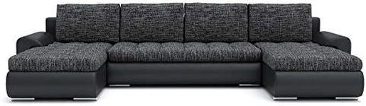 ROMANO FURNITURE DOUBLE SOFA BED ETNA BLACK