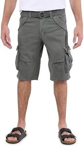 X RAY Mens Cargo Shorts Camo & Solid Colors 12.5" Inseam Knee Length Classic Fit Multi Pocket (Big and Tall Shorts for Men), Twill Taped Grey, 52