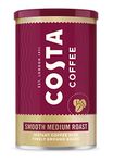 Costa Coffee Smooth Medium Roast Premium Instant Coffee with Finely Ground Beans, Microground Coffee, 6 x 100g (Pack of 6), Strength Indicator- 3, Rainforest Alliance