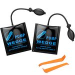 AUTOUTLET 2 X Air Wedge Pump Up Polyurethane Rubber Bag for Car Door Window Frame Fitting Install Shim Wedge Hand Pump Lifts up to 297 lbs