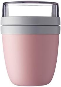 Mepal – Pot à déjeuner Ellipse – Nordic pink – bol à muesli pratique 500 ml, pot à yaourt, boîte à déjeuner – convient au congélateur, au micro-ondes et au lave-vaisselle