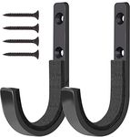 GOHIKING Gun Rack Wall Mount Storage Rifles Shotgun,Wall Hooks Hangers for Any Rifles Shotguns Archery Bow with Soft Padding and Heavy Duty Steel