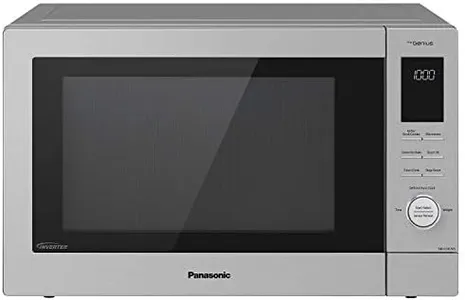 Panasonic HomeChef 4-in-1 Microwave Oven with Air Fryer, Convection Bake, FlashXpress Broiler, Inverter Microwave Technology, 1000W, 1.2 cu ft with Easy Clean Interior - NN-CD87KS (Stainless Steel)