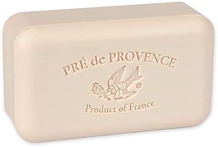 Pre de Provence Artisanal Soap Bar, Natural French Skincare, Enriched with Organic Shea Butter, Quad Milled for Rich, Smooth & Moisturizing Lather, Coconut, 5.3 Ounce