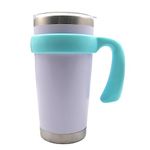 20 oz Tumbler Handle, Anti Slip Travel Mug Grip Cup Holder for Vacuum Insulated Tumblers, Suitable for Trail, Sic, Yeti Rambler, Ozark and More 20 Ounce Tumbler Mugs Attachment (Sky Blue)