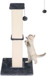 Advwin Cat Scratching Post, 84cm Tall Natural Sisal Kitty Cat Scratch with Hanging Ball, Durable Cat Scratcher Poles