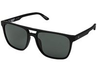 SPY Czar Sunglasses Soft Matte Black with Happy Grey Green Lens