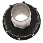 Shayaan 1000L IBC Tank Adapter Coarse Thread 60mm to 32mm Water Tank Connector Fitting Black