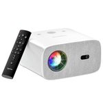 Lifelong Electronics TruePixel Pro Smart Projector | Android, 1080P Full HD Native & 4K Ultra HD Support | 9000 Lumens | For Room & Outdoors | All OTT Apps | WiFi/BT,Mirroring,USB, ARC, HDMI, Speakers