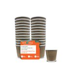 ECO SOUL [120 ml, 100 Count] Biodegradable Ripple Cups| Sustainable Disposable Paper Cups | Eco-Friendly Hot Cups | Sturdy, Microwave Safe