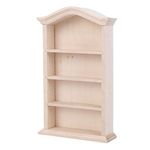 1:12 Dollhouse Mini Bookshelf Part, Portable Wooden Bookshelf Model for Dolls DIY Dollhouse Furniture Accessory(Bookshelf)