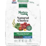 NUTRO NATURAL CHOICE Large Breed Adult Dry Dog Food, Lamb & Rice Recipe, 13.61kg (30LB) Bag