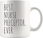 Panvola Best Nurse Preceptor Ever Nurse Gifts For Women Men Nursing Student Graduation RN Coworker Nurses Week Gifts Novelty Drinkware Ceramic Coffee Mug 11 oz