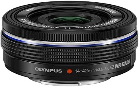 Olympus 14-42mm f3.5-5.6 EZ Interchangeable Lens for Olympus/Panasonic Micro 4/3 Digital Camera (Black) - (International Version)