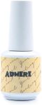 ADHERE Ultra Strong Base Coat for Nail Charms & Press on Nails, 15ml Long-Lasting Gel Polish, Soak Off LED Lamp UV Clear Foundation for Salon & DIY Art Design Manicure