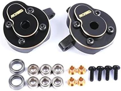 RCAWD Brass CR18P Front Caster Blocks for Hobby Plus 1/18 CR18P Rock Van & Trail Hunter Upgrade Parts