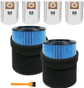 GIB VF5000 Filters & VF3502 Bags for Rigid Shop Vac 12-16 Gal Wet Dry Vac
