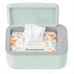Awesmom Baby Wipe Warmer and Babies Wet Wipes Dispenser,Diaper Wipe Warmers with 3-Step Temperature Control and Large Capacity,Baby Wipes Warmer Green