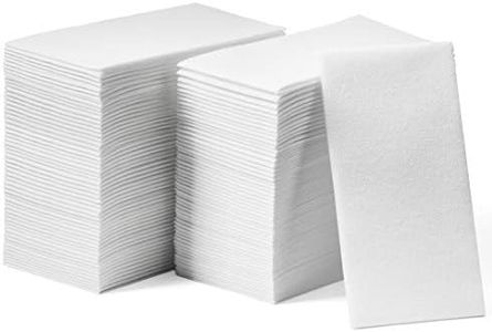 200-Pack Lintext Disposable Linen-Feel Guest Towels - 12" x 17" Cloth-Like Hand Towels - Made In USA, Soft And Absorbent Paper Napkin For Bathroom, Kitchen, Or Event